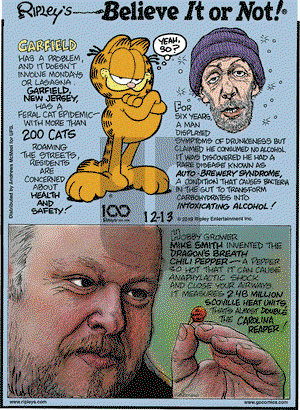 Ripley's Believe It or Not on Friday December 13, 2019 Comic Strip