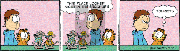 Garfield on Monday August 9, 2010 Comic Strip