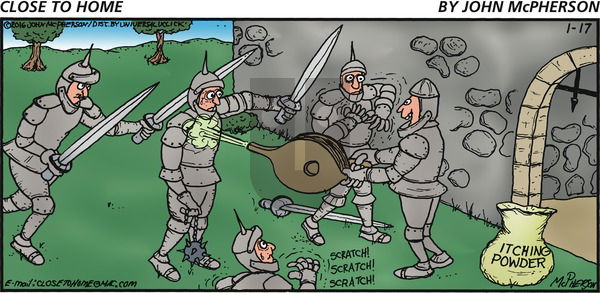 Close to Home on Sunday January 17, 2016 Comic Strip