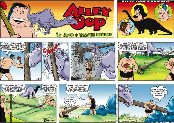 Alley Oop on Sunday November 29, 2015 Comic Strip