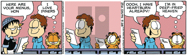 Garfield on Monday May 28, 2001 Comic Strip