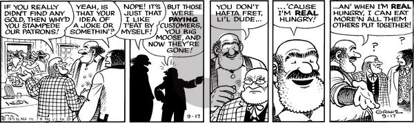 Alley Oop on Wednesday September 17, 1975 Comic Strip