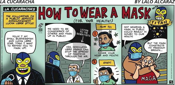 La Cucaracha on Sunday November 15, 2020 Comic Strip