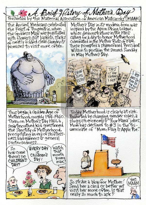 Richard's Poor Almanac on Sunday May 8, 2016 Comic Strip