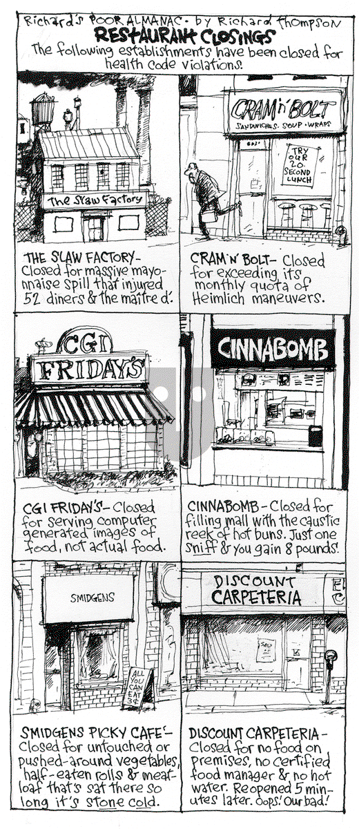 Richard's Poor Almanac on Thursday March 12, 2015 Comic Strip