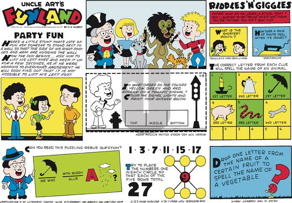 Uncle Art's Funland on Sunday January 9, 2022 Comic Strip