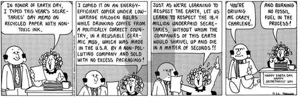 Cathy Classics on Wednesday April 22, 1992 Comic Strip