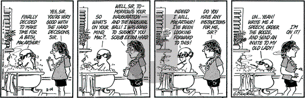 Doonesbury on Friday February 14, 1975 Comic Strip