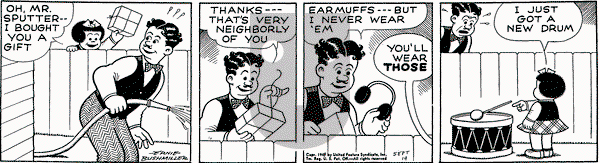 Nancy on Monday September 19, 1949 Comic Strip