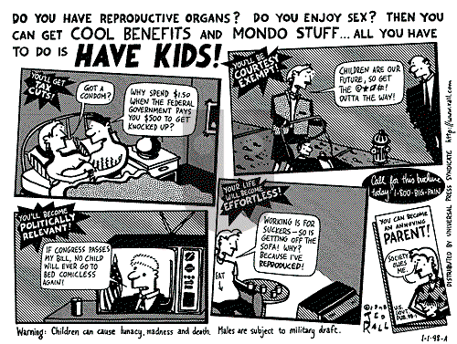 Ted Rall on Thursday January 1, 1998 Comic Strip
