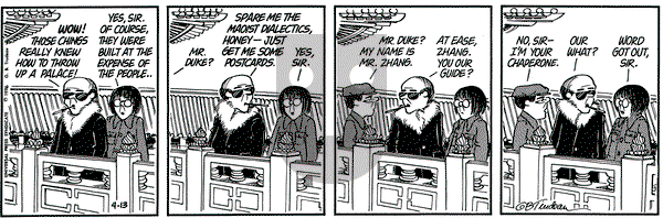Doonesbury on Tuesday April 13, 1976 Comic Strip