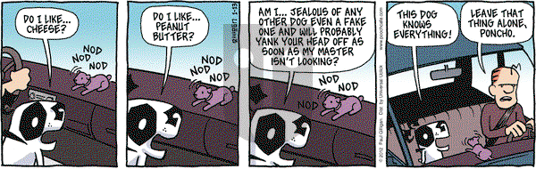 Pooch Cafe on Friday January 13, 2012 Comic Strip