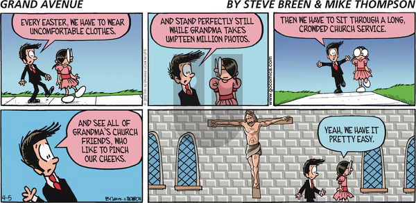 Grand Avenue on Sunday April 5, 2015 Comic Strip