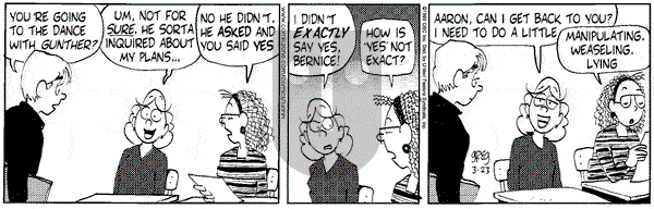 Luann on Tuesday March 23, 1999 Comic Strip