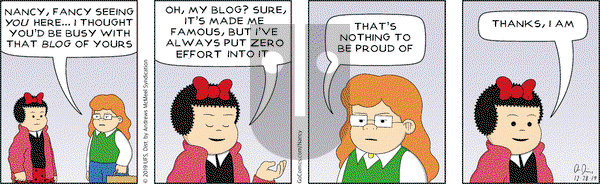 Nancy on Saturday December 28, 2019 Comic Strip