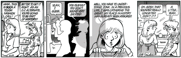 Doonesbury on Thursday December 29, 1994 Comic Strip
