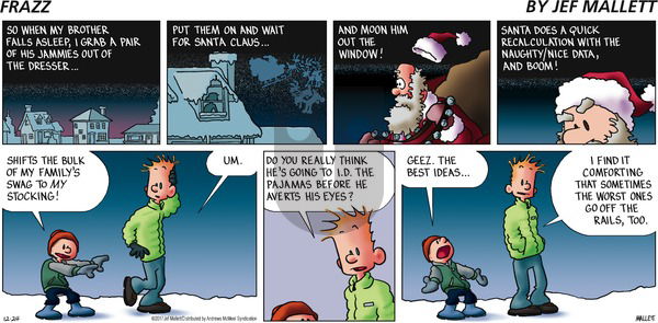 Frazz on Sunday December 24, 2017 Comic Strip