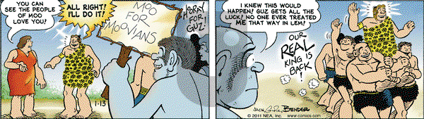 Alley Oop on Thursday January 13, 2011 Comic Strip