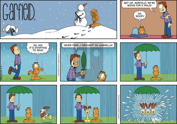 Garfield - Sunday February 2, 2025 Comic Strip
