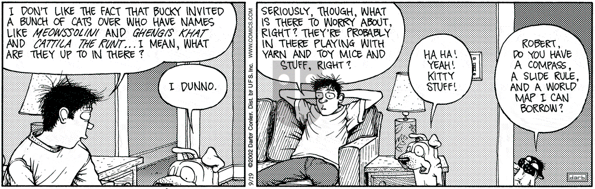 Get Fuzzy - Thursday September 19, 2002 Comic Strip