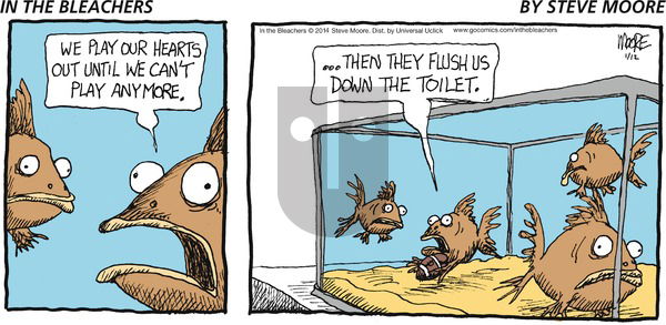 In the Bleachers - Sunday January 12, 2014 Comic Strip