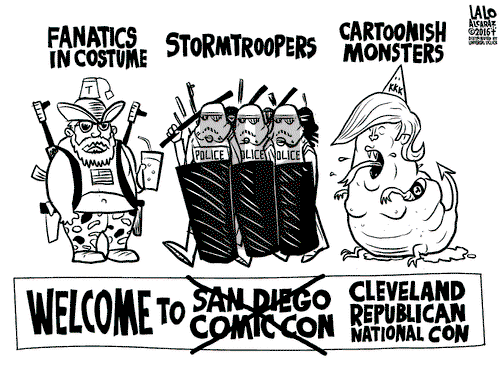 Lalo Alcaraz on Monday July 18, 2016 Comic Strip