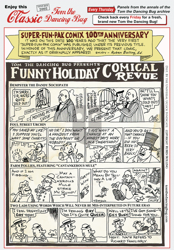 Tom the Dancing Bug on Thursday May 2, 2019 Comic Strip