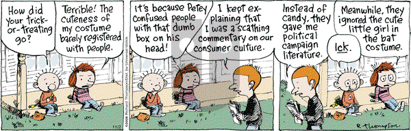 Cul de Sac on Saturday November 2, 2013 Comic Strip