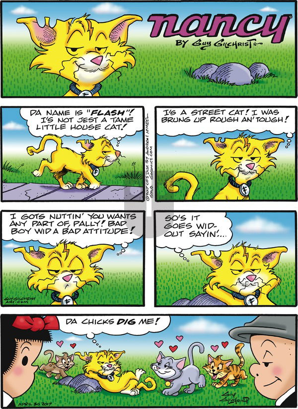 Nancy on Sunday April 30, 2017 Comic Strip