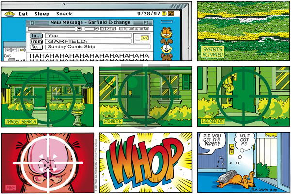 Garfield on Sunday September 28, 1997 Comic Strip
