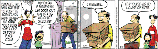 Baldo on Monday February 9, 2004 Comic Strip