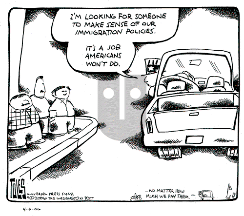 Tom Toles - Thursday April 6, 2006 Comic Strip
