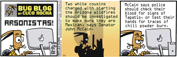 La Cucaracha on Thursday September 8, 2011 Comic Strip