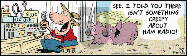 Frank and Ernest on Saturday July 7, 2018 Comic Strip