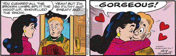 Nancy on Friday February 14, 2014 Comic Strip