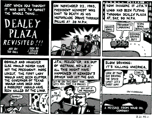 Ted Rall on Monday August 25, 1997 Comic Strip