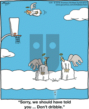 In the Bleachers on Monday December 9, 2019 Comic Strip