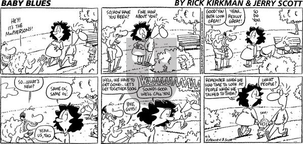 Baby Blues on Sunday April 2, 1995 Comic Strip