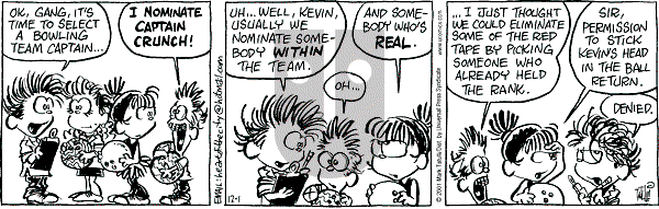 Heart of the City on Saturday December 1, 2001 Comic Strip