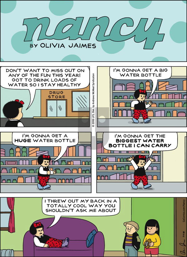 Nancy on Sunday December 2, 2018 Comic Strip
