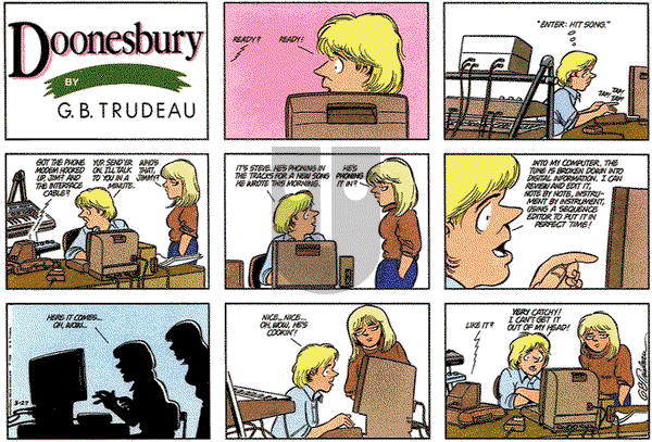 Doonesbury on Sunday March 27, 1988 Comic Strip