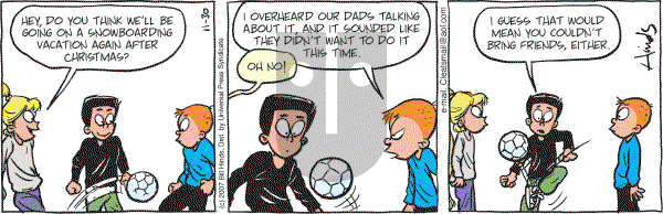 Cleats - Friday November 30, 2007 Comic Strip