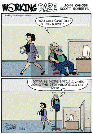 Working Daze on Tuesday July 21, 2009 Comic Strip