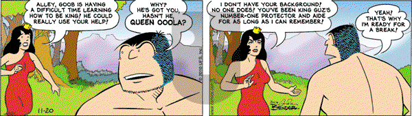 Alley Oop on Saturday November 20, 2010 Comic Strip