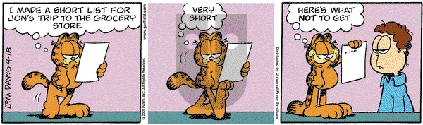 Garfield - Saturday April 18, 2009 Comic Strip