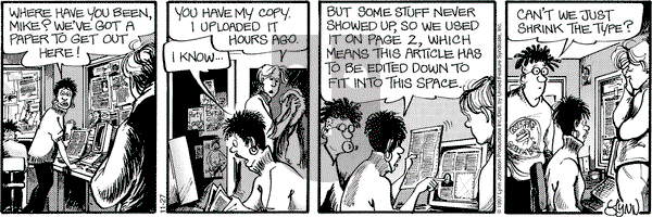 For Better or For Worse - Thursday November 27, 1997 Comic Strip