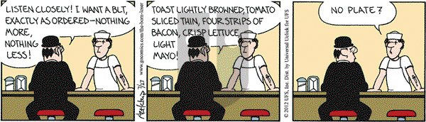 The Born Loser on Friday July 27, 2012 Comic Strip
