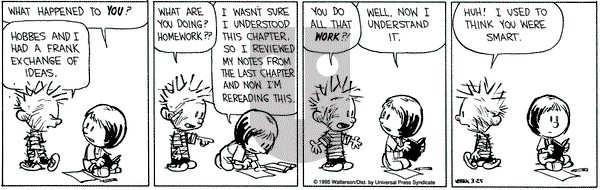 Calvin and Hobbes on Saturday March 25, 1995 Comic Strip