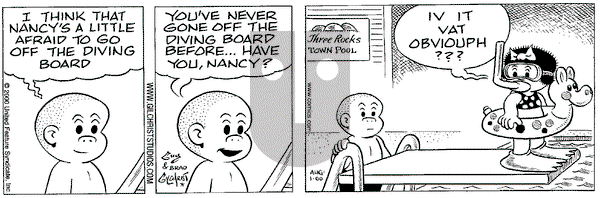 Nancy on Tuesday August 1, 2000 Comic Strip