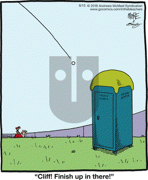 In the Bleachers on Monday August 13, 2018 Comic Strip